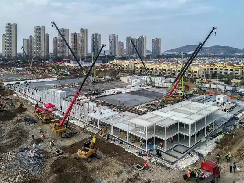 Modulaarinen teräsrakenne sairaalarakennus