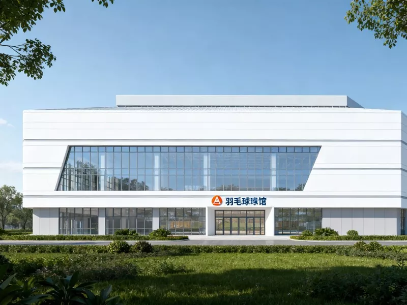 Teräsrakenne sulkapallosali